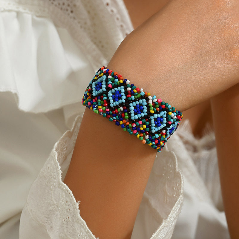 Handgewebtes Armband Im Bohème-Stil
