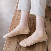 Atmungsaktive Socken Mit Blumenmuster