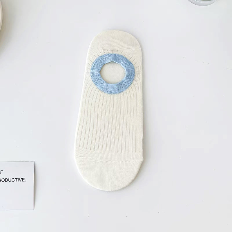 Lässige Socken Mit Farbblockmuster