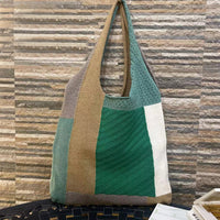 Vintage Patchwork-Stricktasche