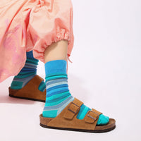 Bunt Gestreifte Socken