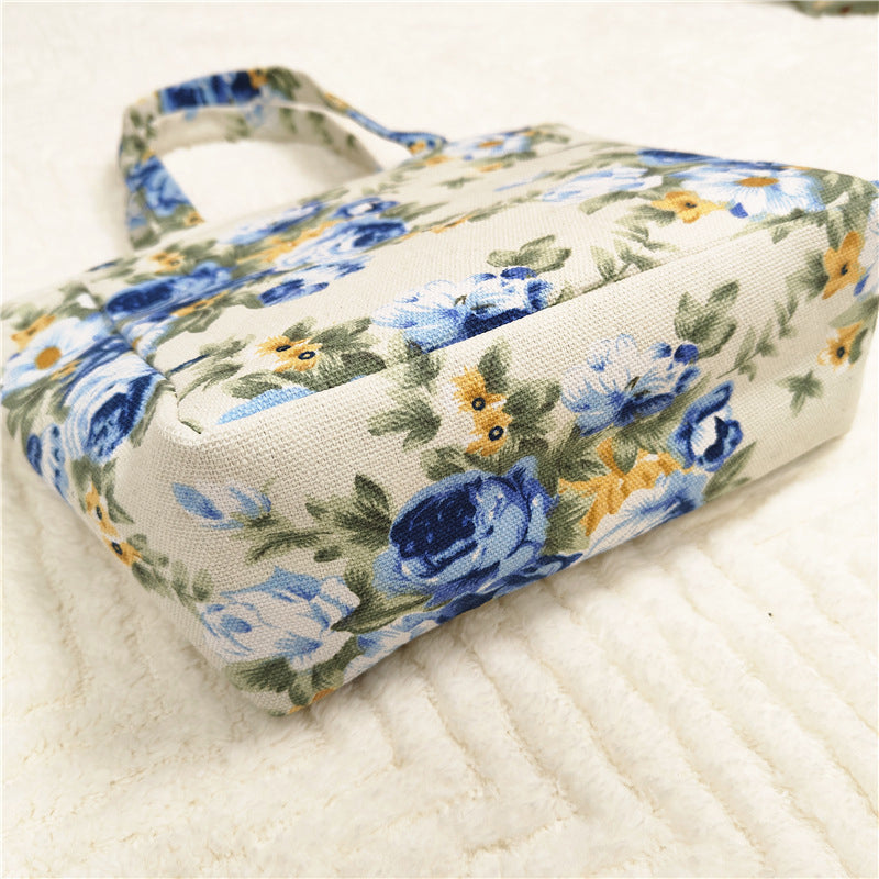 Vintage-Tasche Mit Blumenmuster