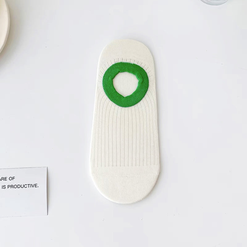 Lässige Socken Mit Farbblockmuster