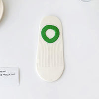Lässige Socken Mit Farbblockmuster
