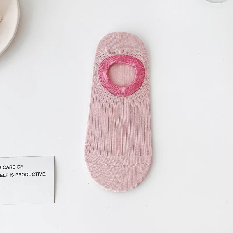 Lässige Socken Mit Farbblockmuster