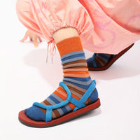 Bunt Gestreifte Socken