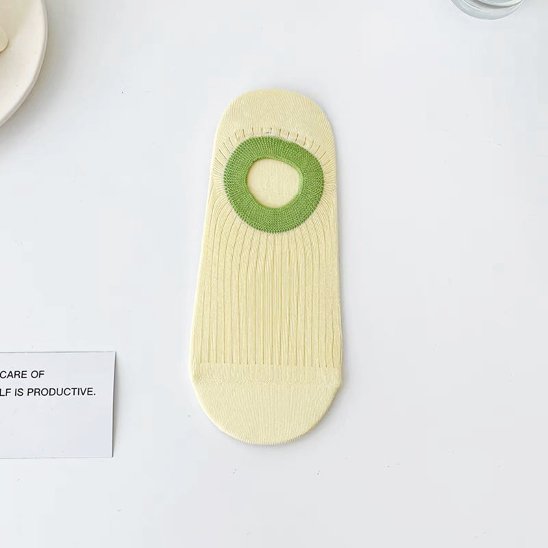 Lässige Socken Mit Farbblockmuster