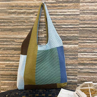 Vintage Patchwork-Stricktasche
