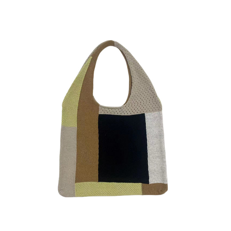 Vintage Patchwork-Stricktasche