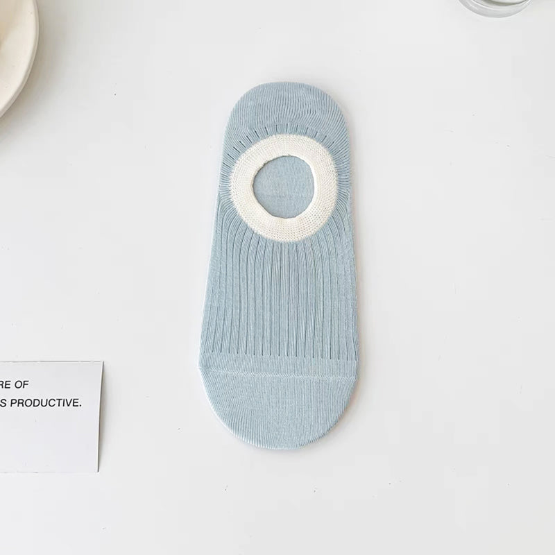 Lässige Socken Mit Farbblockmuster