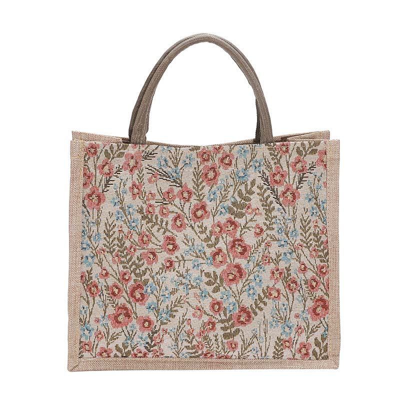 Vintage-Tasche Mit Blumenmuster