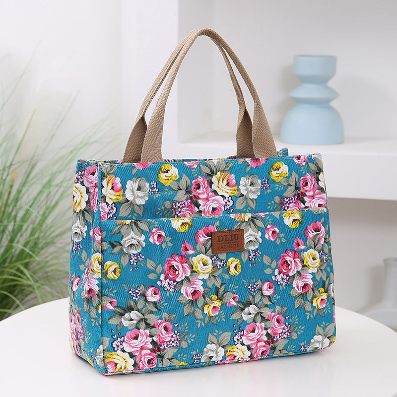 Vintage-Tasche Mit Blumenmuster