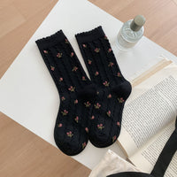 Lässige Socken Mit Blumenmuster