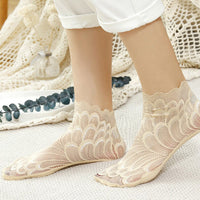 Atmungsaktive Spitzensocken