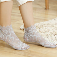 Atmungsaktive Spitzensocken