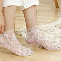 Atmungsaktive Spitzensocken