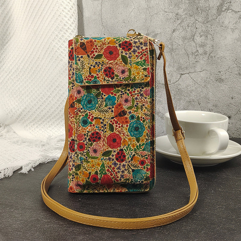 Vintage-Tasche Mit Blumendruck