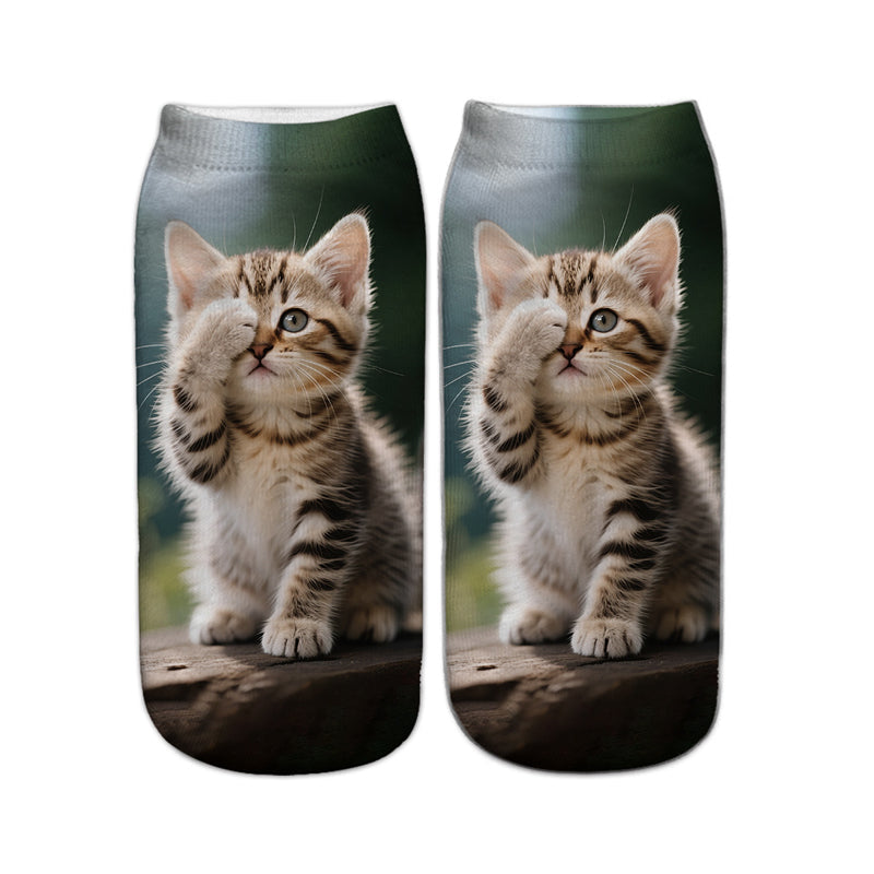 Lässige Socken Mit Animalprint