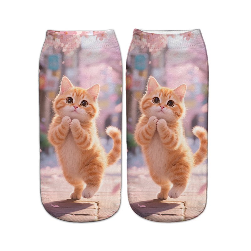Lässige Socken Mit Animalprint