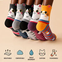 Packung Mit 5 Paar Cartoon-Socken