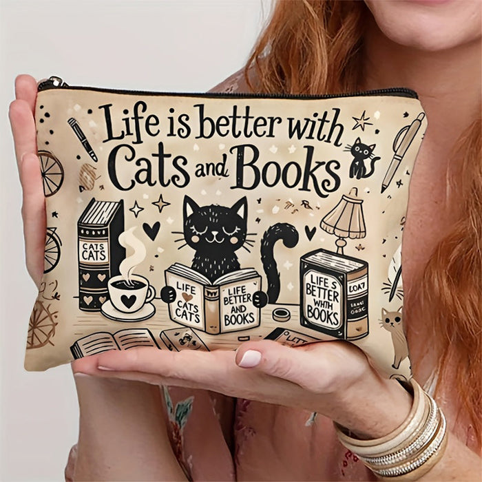 Vintage-Tasche Mit Katzenmuster