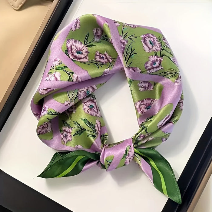 Vintage-Schal Mit Blumenmuster