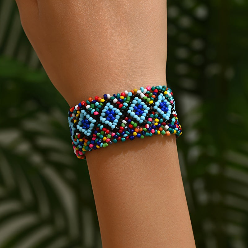 Handgewebtes Armband Im Bohème-Stil