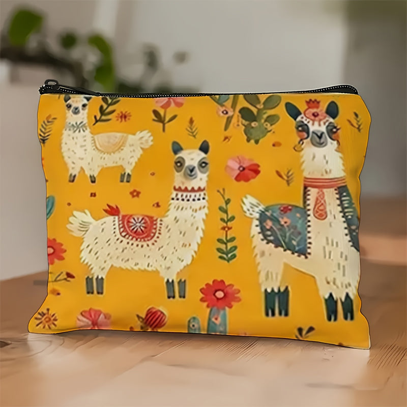 Lässige Tasche Mit Alpakamuster