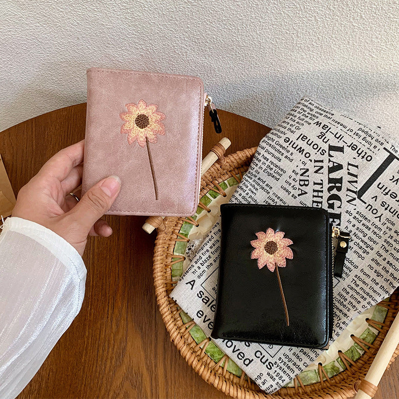 Vintage Geldbörse Mit Blumenmuster