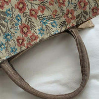 Vintage-Tasche Mit Blumenmuster