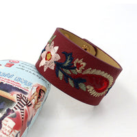 Vintage Böhmisches Blumenarmband
