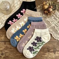 Lässige Socken Mit Blumenmuster