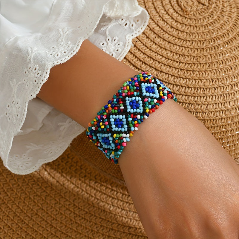 Handgewebtes Armband Im Bohème-Stil