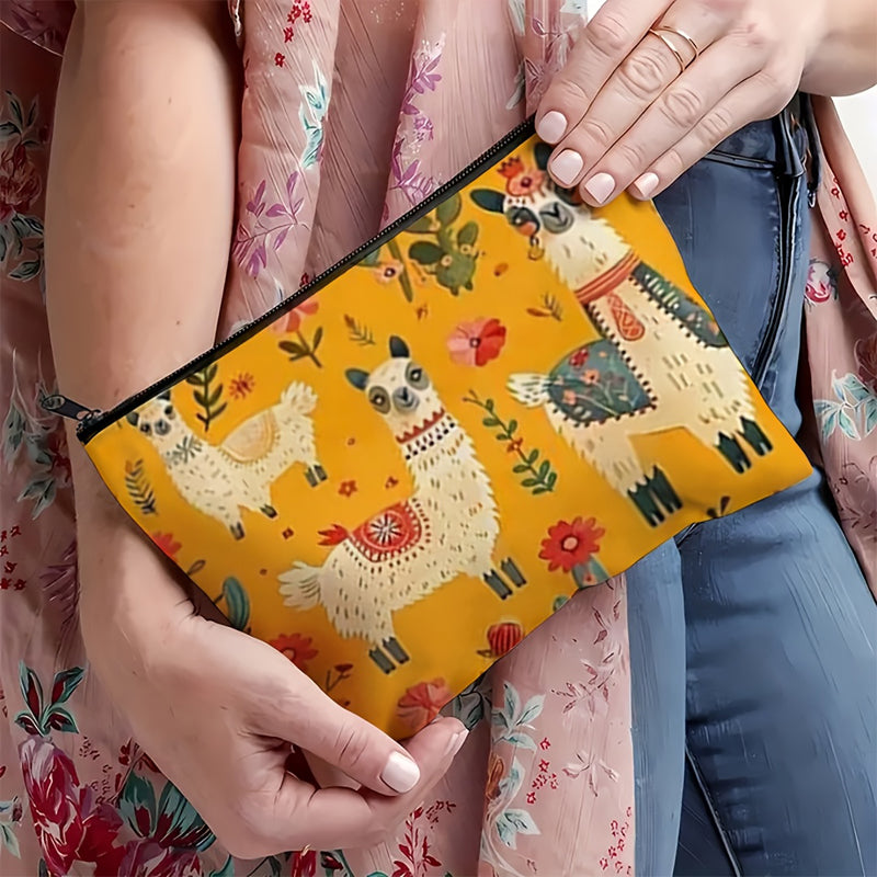Lässige Tasche Mit Alpakamuster