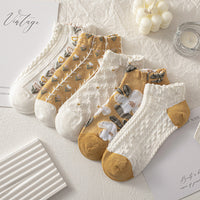 Lässige Socken Mit Blumenmuster