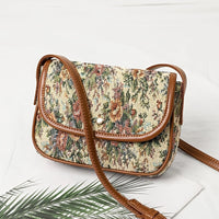 Vintage-Tasche Mit Blumenmuster