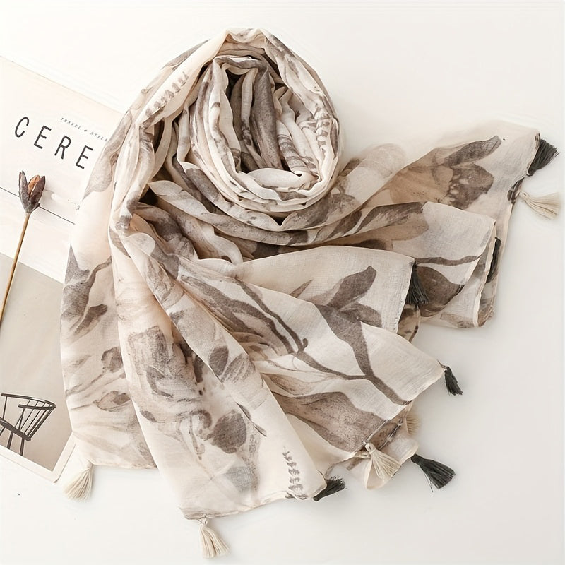 Vintage-Schal Mit Blumenmuster