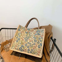 Vintage-Tasche Mit Blumenmuster