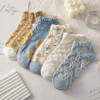 Lässige Socken Mit Blumenmuster