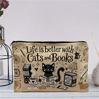 Vintage-Tasche Mit Katzenmuster