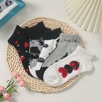 Lässige Socken Mit Katzenmuster