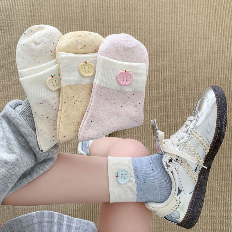 Lässige Socken Mit Farbblock