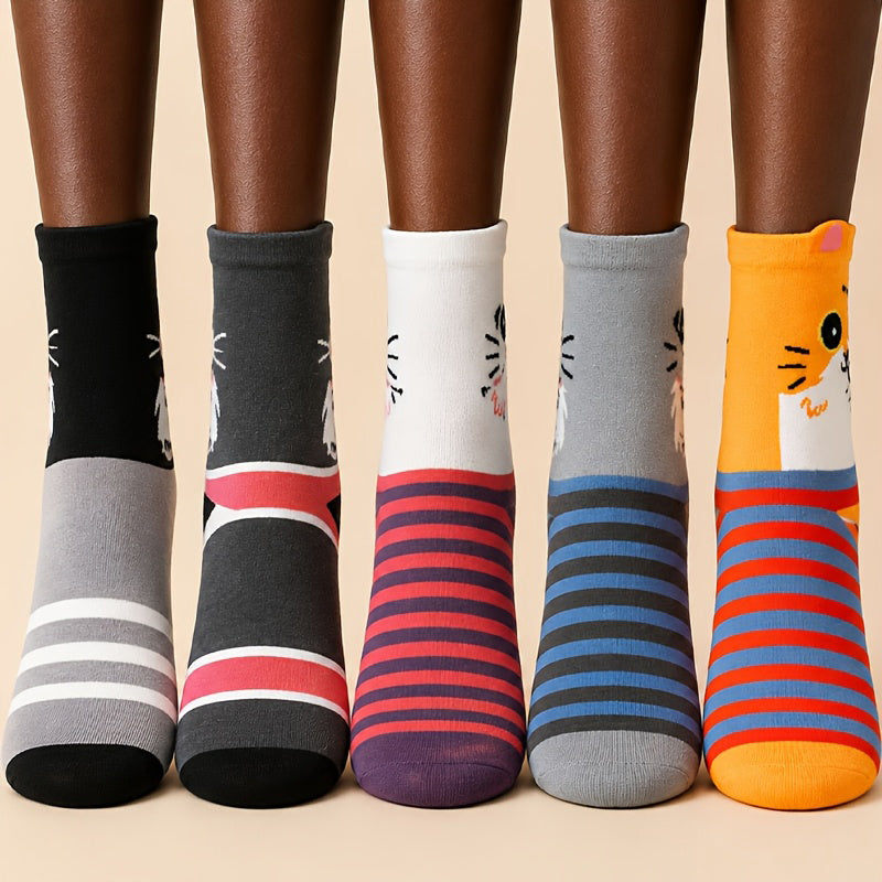 Packung Mit 5 Paar Cartoon-Socken