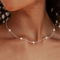 Vintage-Halskette Mit Vierblättrigem Kleeblatt