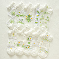 Atmungsaktive Socken Mit Blumenmuster