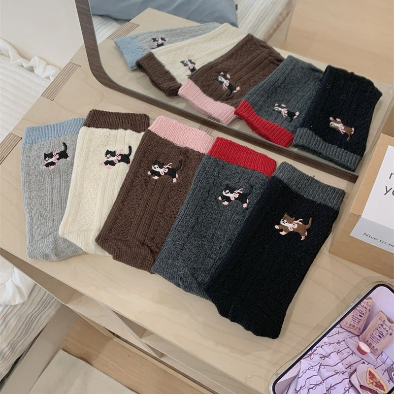 Lässige Socken Mit Katzenmuster