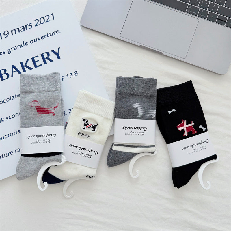 Lässige Socken Mit Hundedruck