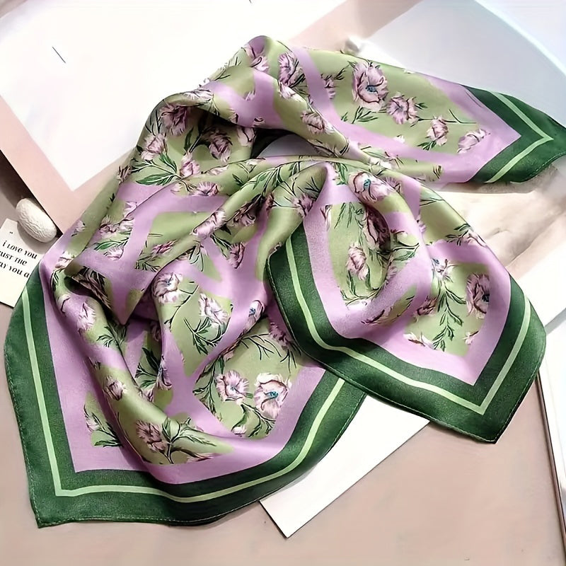 Vintage-Schal Mit Blumenmuster
