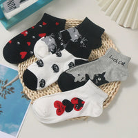 Lässige Socken Mit Katzenmuster