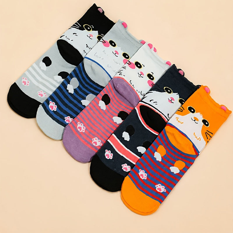 Packung Mit 5 Paar Cartoon-Socken